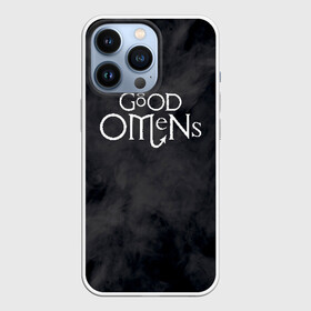 Чехол для iPhone 13 Pro с принтом GOOD OMENS (КРЫЛЬЯ) ,  |  | Тематика изображения на принте: good omens | благие знамения | терри пратчетт