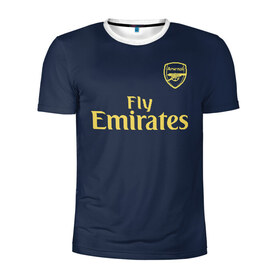 Мужская футболка 3D спортивная с принтом Arsenal third 19-20 , 100% полиэстер с улучшенными характеристиками | приталенный силуэт, круглая горловина, широкие плечи, сужается к линии бедра | arsenal | aubameyang | champions league | england | англия | арсенал | лига чемпионов | лондон | обамеянг | премьер лига