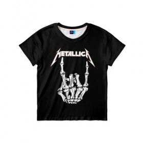 Детская футболка 3D с принтом Metallica , 100% гипоаллергенный полиэфир | прямой крой, круглый вырез горловины, длина до линии бедер, чуть спущенное плечо, ткань немного тянется | metalica | metallica | группа | джеймс хэтфилд | кирк хэмметт | ларс ульрих | метал | металика | металлика | миталика | музыка | роберт трухильо | рок | трэш | трэшметал | хард | хеви