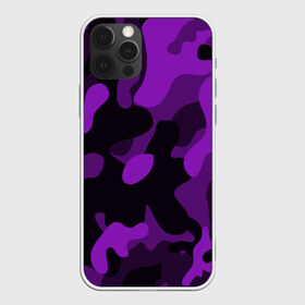 Чехол для iPhone 12 Pro Max с принтом Камуфляж , Силикон |  | 23 февраля | black | camouflage | february 23 | khaki | military | soldier | военный | камуфляж | солдат | фиолетовый | хаки | черный