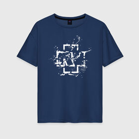 Женская футболка хлопок Oversize с принтом RAMMSTEIN , 100% хлопок | свободный крой, круглый ворот, спущенный рукав, длина до линии бедер
 | rammstein | рамштайн