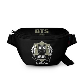 Поясная сумка 3D с принтом BTS Army Fandom , 100% полиэстер | плотная ткань, ремень с регулируемой длиной, внутри несколько карманов для мелочей, основное отделение и карман с обратной стороны сумки застегиваются на молнию | army | bangtan boys | beyond the scene | boys | bts | chin | edm | emblem | fandom | fans | hieroglyphs | hip hop | jimin | k pop | logo | rainbow | rb | rm | south korean | армия | бойбенд | ви | джей хоуп | иероглифы | логотип | мальчики | радуга 