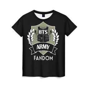 Женская футболка 3D с принтом BTS Army Fandom , 100% полиэфир ( синтетическое хлопкоподобное полотно) | прямой крой, круглый вырез горловины, длина до линии бедер | army | bangtan boys | beyond the scene | boys | bts | chin | edm | emblem | fandom | fans | hieroglyphs | hip hop | jimin | k pop | logo | rainbow | rb | rm | south korean | армия | бойбенд | ви | джей хоуп | иероглифы | логотип | мальчики | радуга 