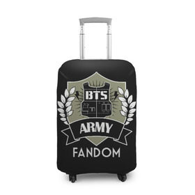 Чехол для чемодана 3D с принтом BTS Army Fandom , 86% полиэфир, 14% спандекс | двустороннее нанесение принта, прорези для ручек и колес | army | bangtan boys | beyond the scene | boys | bts | chin | edm | emblem | fandom | fans | hieroglyphs | hip hop | jimin | k pop | logo | rainbow | rb | rm | south korean | армия | бойбенд | ви | джей хоуп | иероглифы | логотип | мальчики | радуга 