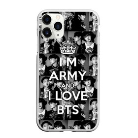 Чехол для iPhone 11 Pro матовый с принтом I am army and I lover BTS , Силикон |  | bangtan boys | beyond the scene | boyband | boys | bts | chin | chonguk | collage | crown | edm | flowers | hip hop | jimin | jj hope | k pop | photo | r  b | rm | south korean | suga | wee | бойбенд | ви | джей хоуп | коллаж | корона | мальчики | с