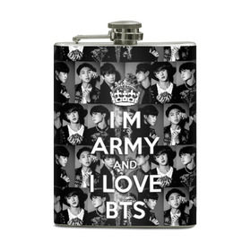 Фляга с принтом I am army and I lover BTS , металлический корпус | емкость 0,22 л, размер 125 х 94 мм. Виниловая наклейка запечатывается полностью | bangtan boys | beyond the scene | boyband | boys | bts | chin | chonguk | collage | crown | edm | flowers | hip hop | jimin | jj hope | k pop | photo | r  b | rm | south korean | suga | wee | бойбенд | ви | джей хоуп | коллаж | корона | мальчики | с