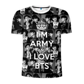 Мужская футболка 3D спортивная с принтом I am army and I lover BTS , 100% полиэстер с улучшенными характеристиками | приталенный силуэт, круглая горловина, широкие плечи, сужается к линии бедра | bangtan boys | beyond the scene | boyband | boys | bts | chin | chonguk | collage | crown | edm | flowers | hip hop | jimin | jj hope | k pop | photo | r  b | rm | south korean | suga | wee | бойбенд | ви | джей хоуп | коллаж | корона | мальчики | с