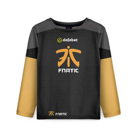 Детский лонгслив 3D с принтом cs:go (Fnatic) , 100% полиэстер | длинные рукава, круглый вырез горловины, полуприлегающий силуэт
 | cs:go