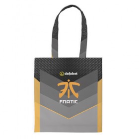 Сумка 3D повседневная с принтом cs:go (Fnatic) , 100% полиэстер | Плотность: 200 г/м2; Размер: 34×35 см; Высота лямок: 30 см | cs:go