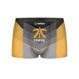 Мужские трусы 3D с принтом cs:go (Fnatic) , 50% хлопок, 50% полиэстер | классическая посадка, на поясе мягкая тканевая резинка | Тематика изображения на принте: cs:go