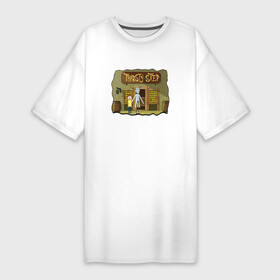 Платье-футболка хлопок с принтом Rick and Morty ,  |  | morty | morty smith | portal | rick | rick and morty | rick sanchez | sanchez | smith | морти | морти смит | портал | рик | рик и морти | рик санчез | санчез | смит