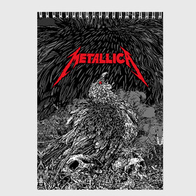 Скетчбук с принтом Metallica , 100% бумага
 | 48 листов, плотность листов — 100 г/м2, плотность картонной обложки — 250 г/м2. Листы скреплены сверху удобной пружинной спиралью | american | bird | eagle | james hetfield | kirk hammett | lars ulrich | metal band | metallica | red eye | robert trujillo | scream | skull | американская | джеймс хетфилд | кирк хэмметт | красный глаз | крик | ларс ульрих | метал группа | метал