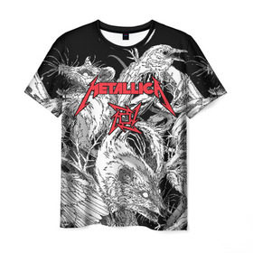 Мужская футболка 3D с принтом Metallica , 100% полиэфир | прямой крой, круглый вырез горловины, длина до линии бедер | american | angry | emblem | james hetfield | kirk hammett | la | live | logo | metal band | metallica | rats | ravens | zombies | американская | вороны | джеймс хетфилд | живые | злые | зомби | кирк хэмметт | крысы | ларс ульрих | логотип | мета