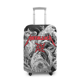 Чехол для чемодана 3D с принтом Metallica , 86% полиэфир, 14% спандекс | двустороннее нанесение принта, прорези для ручек и колес | american | angry | emblem | james hetfield | kirk hammett | la | live | logo | metal band | metallica | rats | ravens | zombies | американская | вороны | джеймс хетфилд | живые | злые | зомби | кирк хэмметт | крысы | ларс ульрих | логотип | мета