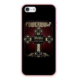 Чехол для iPhone 5/5S матовый с принтом Powerwolf Bible , Силикон | Область печати: задняя сторона чехла, без боковых панелей | powerwolf | метал | повервольф | повервульф | рок