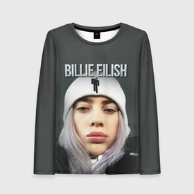 Женский лонгслив 3D с принтом BILLIE EILISH , 100% полиэстер | длинные рукава, круглый вырез горловины, полуприлегающий силуэт | ayelish | bad guy | bellyache | bilie eilish | bilie elish | billie | billie eilish | eilish | electronic | elish | music | били айлиш | билли айлиш | эйлиш | элиш