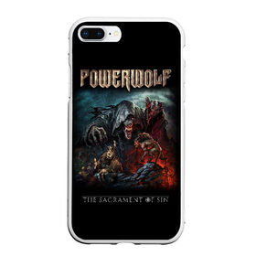 Чехол для iPhone 7Plus/8 Plus матовый с принтом Powerwolf , Силикон | Область печати: задняя сторона чехла, без боковых панелей | powerwolf | метал | повервольф | повервульф | рок