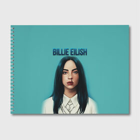 Альбом для рисования с принтом BILLIE EILISH , 100% бумага
 | матовая бумага, плотность 200 мг. | ayelish | bad guy | bellyache | bilie eilish | bilie elish | billie | billie eilish | eilish | electronic | elish | music | били айлиш | билли айлиш | эйлиш | элиш