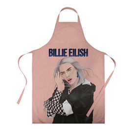 Фартук 3D с принтом BILLIE EILISH , 100% полиэстер | общий размер — 65 х 85 см, ширина нагрудника — 26 см, горловина — 53 см, длина завязок — 54 см, общий обхват в поясе — 173 см. Принт на завязках и на горловине наносится с двух сторон, на основной части фартука — только с внешней стороны | ayelish | bad guy | bellyache | bilie eilish | bilie elish | billie | billie eilish | eilish | electronic | elish | music | били айлиш | билли айлиш | эйлиш | элиш