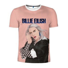 Мужская футболка 3D спортивная с принтом BILLIE EILISH , 100% полиэстер с улучшенными характеристиками | приталенный силуэт, круглая горловина, широкие плечи, сужается к линии бедра | ayelish | bad guy | bellyache | bilie eilish | bilie elish | billie | billie eilish | eilish | electronic | elish | music | били айлиш | билли айлиш | эйлиш | элиш