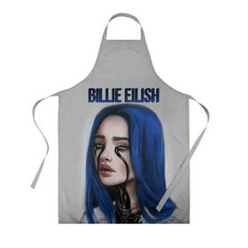 Фартук 3D с принтом BILLIE EILISH , 100% полиэстер | общий размер — 65 х 85 см, ширина нагрудника — 26 см, горловина — 53 см, длина завязок — 54 см, общий обхват в поясе — 173 см. Принт на завязках и на горловине наносится с двух сторон, на основной части фартука — только с внешней стороны | ayelish | bad guy | bellyache | bilie eilish | bilie elish | billie | billie eilish | eilish | electronic | elish | music | били айлиш | билли айлиш | эйлиш | элиш