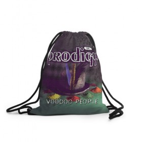 Рюкзак-мешок 3D с принтом The Prodigy , 100% полиэстер | плотность ткани — 200 г/м2, размер — 35 х 45 см; лямки — толстые шнурки, застежка на шнуровке, без карманов и подкладки | prodigy | voodoo people | продиджи