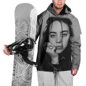 Накидка на куртку 3D с принтом BILLIE EILISH , 100% полиэстер |  | ayelish | bad guy | bellyache | bilie eilish | bilie elish | billie | billie eilish | eilish | electronic | elish | music | били айлиш | билли айлиш | эйлиш | элиш