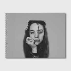 Альбом для рисования с принтом BILLIE EILISH , 100% бумага
 | матовая бумага, плотность 200 мг. | ayelish | bad guy | bellyache | bilie eilish | bilie elish | billie | billie eilish | eilish | electronic | elish | music | били айлиш | билли айлиш | эйлиш | элиш