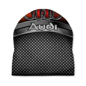 Шапка 3D с принтом Audi Metal , 100% полиэстер | универсальный размер, печать по всей поверхности изделия | audi | metal | авто | ауди | железо | кольчуга | лого авто | метал | металлическая | сетка | сталь | цепи