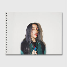 Альбом для рисования с принтом BILLIE EILISH , 100% бумага
 | матовая бумага, плотность 200 мг. | ayelish | bad guy | bellyache | bilie eilish | bilie elish | billie | billie eilish | eilish | electronic | elish | music | били айлиш | билли айлиш | эйлиш | элиш