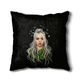 Подушка 3D с принтом BILLIE EILISH , наволочка – 100% полиэстер, наполнитель – холлофайбер (легкий наполнитель, не вызывает аллергию). | состоит из подушки и наволочки. Наволочка на молнии, легко снимается для стирки | ayelish | bad guy | bellyache | bilie eilish | bilie elish | billie | billie eilish | eilish | electronic | elish | music | били айлиш | билли айлиш | эйлиш | элиш