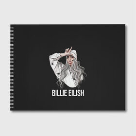 Альбом для рисования с принтом BILLIE EILISH , 100% бумага
 | матовая бумага, плотность 200 мг. | ayelish | bad guy | bellyache | bilie eilish | bilie elish | billie | billie eilish | eilish | electronic | elish | music | били айлиш | билли айлиш | эйлиш | элиш