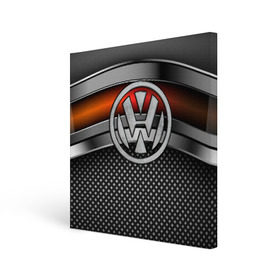 Холст квадратный с принтом Volkswagen Metal , 100% ПВХ |  | Тематика изображения на принте: volkswagen | авто | волксваген | вольсваген | железо | кольчуга | лого авто | метал | металлическая | сетка | сталь | цепи