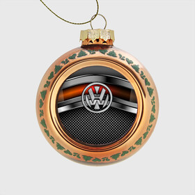 Стеклянный ёлочный шар с принтом Volkswagen Metal , Стекло | Диаметр: 80 мм | volkswagen | авто | волксваген | вольсваген | железо | кольчуга | лого авто | метал | металлическая | сетка | сталь | цепи