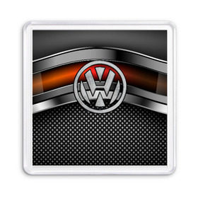 Магнит 55*55 с принтом Volkswagen Metal , Пластик | Размер: 65*65 мм; Размер печати: 55*55 мм | volkswagen | авто | волксваген | вольсваген | железо | кольчуга | лого авто | метал | металлическая | сетка | сталь | цепи
