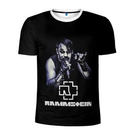 Мужская футболка 3D спортивная с принтом Rammstein , 100% полиэстер с улучшенными характеристиками | приталенный силуэт, круглая горловина, широкие плечи, сужается к линии бедра | amerika | art | germany | logo | rammstein | rock | till lindemann | арт | германия | группа | логотип | музыка | немецкая группа | немцы | песня | раммштайн | рамштайн | рок