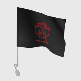 Флаг для автомобиля с принтом Rammstein , 100% полиэстер | Размер: 30*21 см | amerika | art | germany | logo | rammstein | rock | till lindemann | арт | германия | группа | логотип | музыка | немецкая группа | немцы | песня | раммштайн | рамштайн | рок