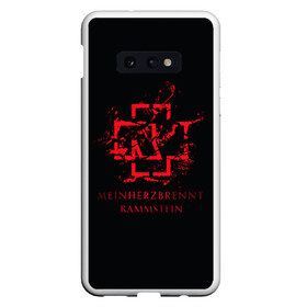 Чехол для Samsung S10E с принтом Rammstein , Силикон | Область печати: задняя сторона чехла, без боковых панелей | amerika | art | germany | logo | rammstein | rock | till lindemann | арт | германия | группа | логотип | музыка | немецкая группа | немцы | песня | раммштайн | рамштайн | рок