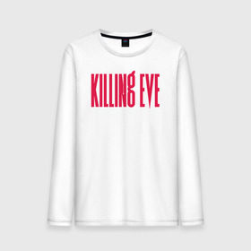 Мужской лонгслив хлопок с принтом Killing Eve logo , 100% хлопок |  | eve | killing eve | oksana astankova | villanelle | вилланель | ева | оксана