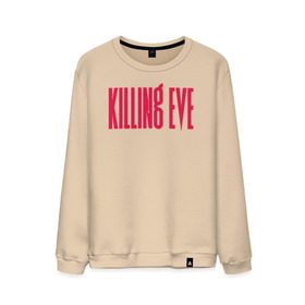 Мужской свитшот хлопок с принтом Killing Eve logo , 100% хлопок |  | Тематика изображения на принте: eve | killing eve | oksana astankova | villanelle | вилланель | ева | оксана