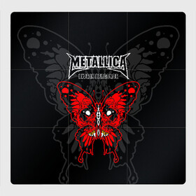 Магнитный плакат 3Х3 с принтом Metallica  , Полимерный материал с магнитным слоем | 9 деталей размером 9*9 см | american | butterfly | devil | fangs | james hetfield | kirk hammett | metal band | metallica | music | mystic | red | rock | skull | vampire | американская | бабочка | вампир | джеймс хетфилд | дьявол | кирк хэмметт | клыки | красная | ларс ульрих | мета