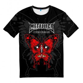 Мужская футболка 3D с принтом Metallica , 100% полиэфир | прямой крой, круглый вырез горловины, длина до линии бедер | Тематика изображения на принте: american | butterfly | devil | fangs | james hetfield | kirk hammett | metal band | metallica | music | mystic | red | rock | skull | vampire | американская | бабочка | вампир | джеймс хетфилд | дьявол | кирк хэмметт | клыки | красная | ларс ульрих | мета