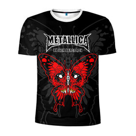 Мужская футболка 3D спортивная с принтом Metallica , 100% полиэстер с улучшенными характеристиками | приталенный силуэт, круглая горловина, широкие плечи, сужается к линии бедра | american | butterfly | devil | fangs | james hetfield | kirk hammett | metal band | metallica | music | mystic | red | rock | skull | vampire | американская | бабочка | вампир | джеймс хетфилд | дьявол | кирк хэмметт | клыки | красная | ларс ульрих | мета