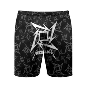 Мужские шорты спортивные с принтом METALLICA ,  |  | metallica | metallica logo | rock | метал группа | металл | металлика логотип | музыка | рок | трэш метал | хеви метал