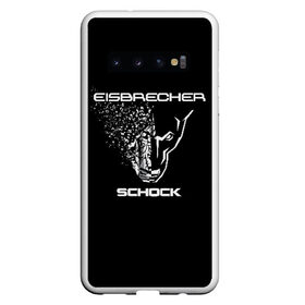 Чехол для Samsung Galaxy S10 с принтом EISBRECHER SCHOCK , Силикон | Область печати: задняя сторона чехла, без боковых панелей | Тематика изображения на принте: eisbrecher | metal | rock | schock | метал | рок
