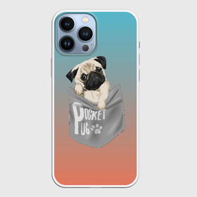 Чехол для iPhone 13 Pro Max с принтом Карманный мопс ,  |  | pug | карман | карманный мопс | малыш | милый | мопс | пес | песик | собака | собачка