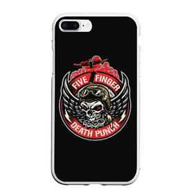 Чехол для iPhone 7Plus/8 Plus матовый с принтом Five Finger Death Punch , Силикон | Область печати: задняя сторона чехла, без боковых панелей | Тематика изображения на принте: 5fdp | ffdp | five finger | five finger death | five finger death punch | metal | rock | метал | рок