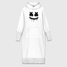 Платье удлиненное хлопок с принтом MARSHMELLO MELT ,  |  | america | dj | marshmello | melt | usa | америка | маршмелло