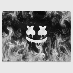 Плед 3D с принтом MARSHMELLO MELT , 100% полиэстер | закругленные углы, все края обработаны. Ткань не мнется и не растягивается | america | dj | fire | flame | marshmello | usa | америка | маршмелло | огонь | пламя