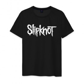 Мужская футболка хлопок с принтом SLIPKNOT , 100% хлопок | прямой крой, круглый вырез горловины, длина до линии бедер, слегка спущенное плечо. | slipknot | слипкнот